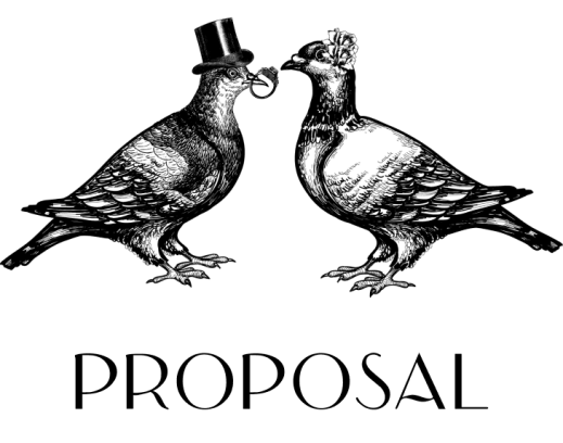 Proposal wedding logo