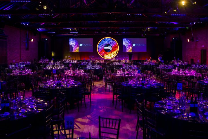 Award ceremony venue in central London