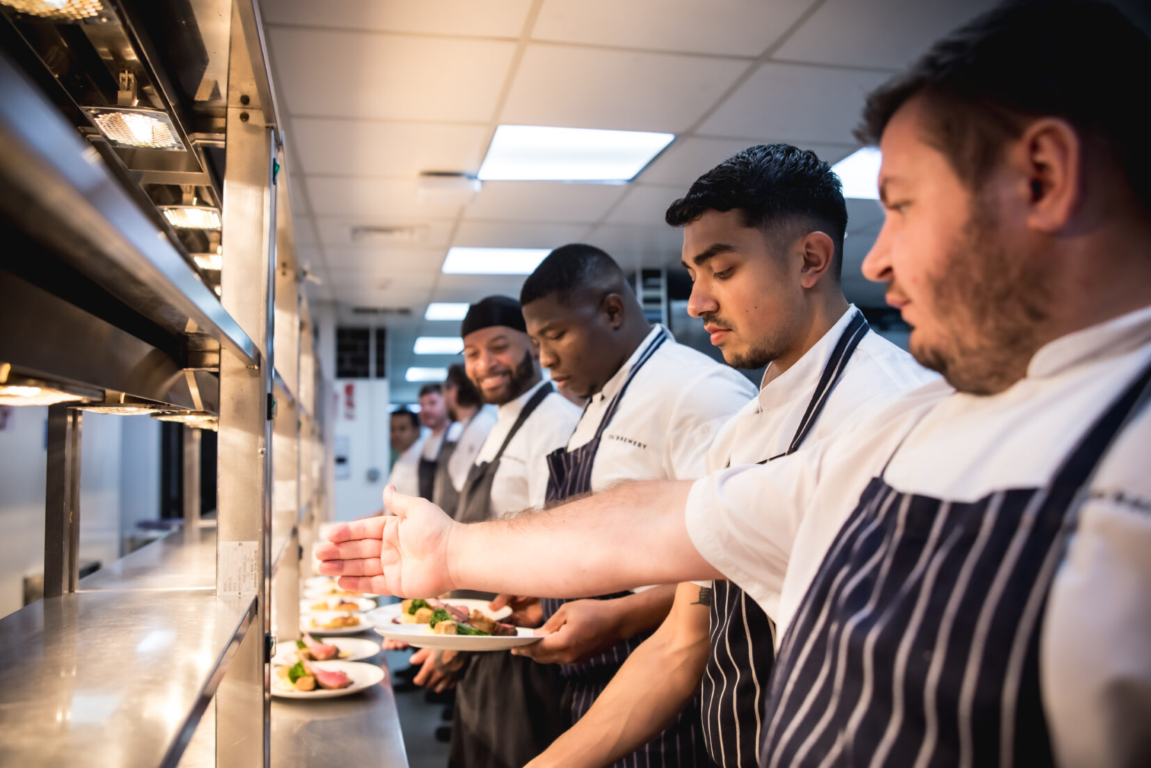 Chefs preparing food for events