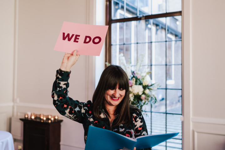 Celebrant-led Ceremony in the Upper Sugar Room