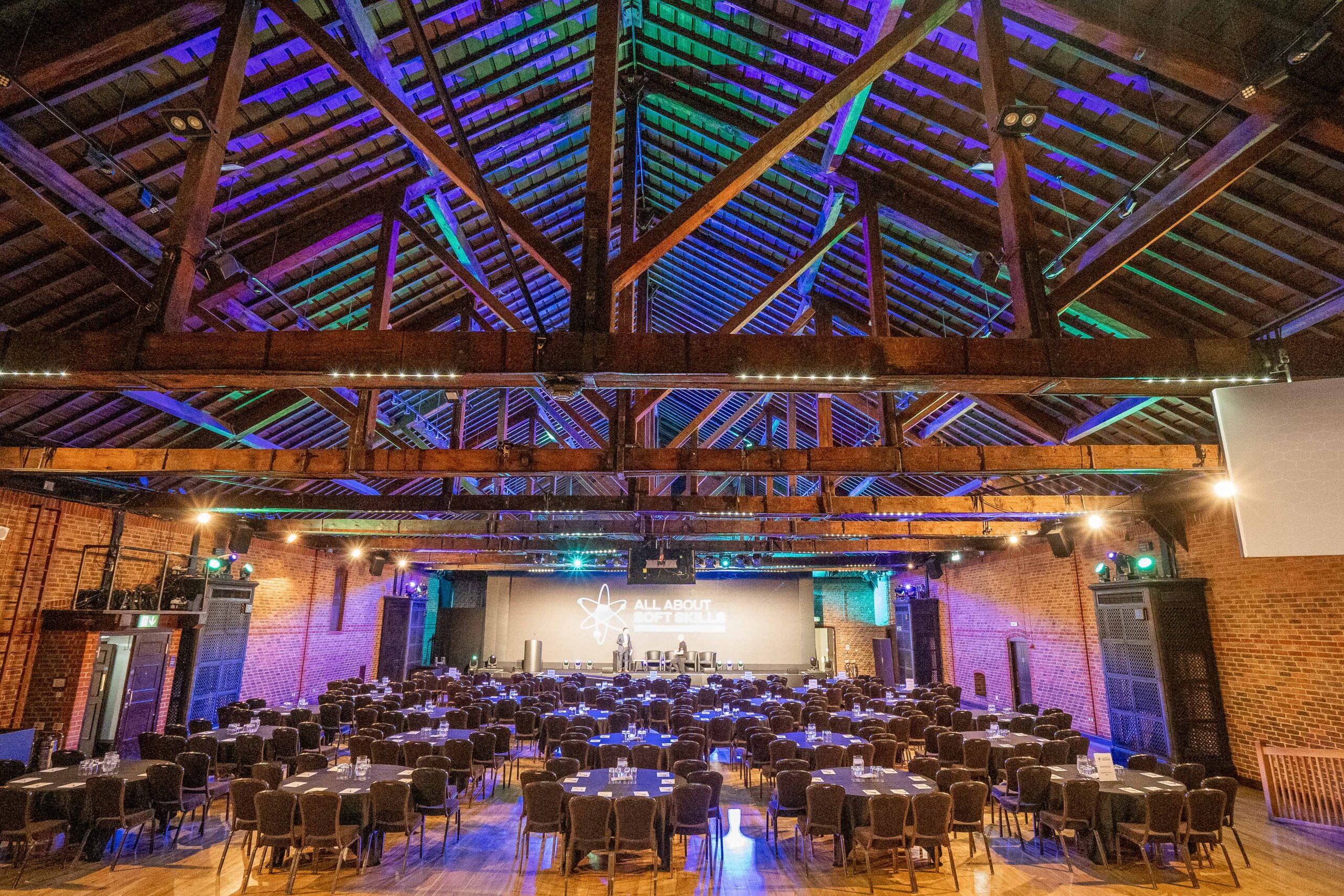 The Porter Tun - Cabaret Setup for All About Soft Skills Summit