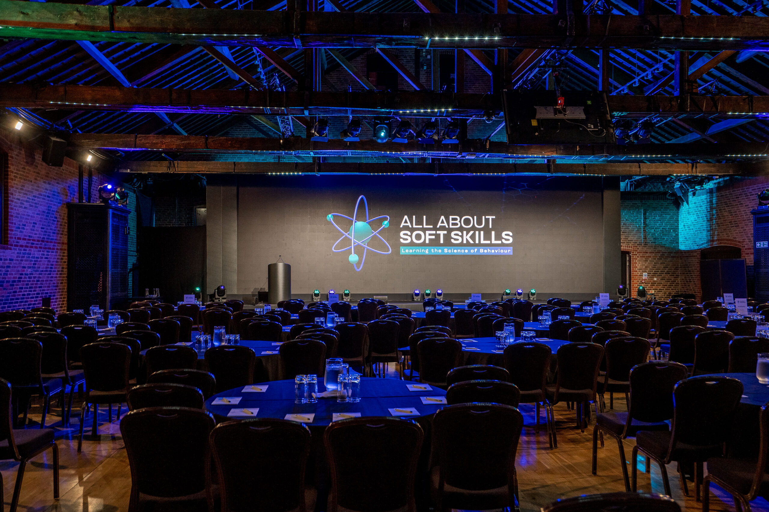 The Porter Tun - Cabaret Setup for All About Soft Skills Summit